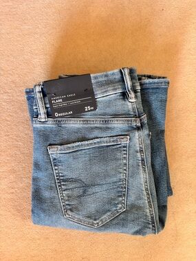 American Eagle Outfitters High-Rise Flare Jeans - Light Blue